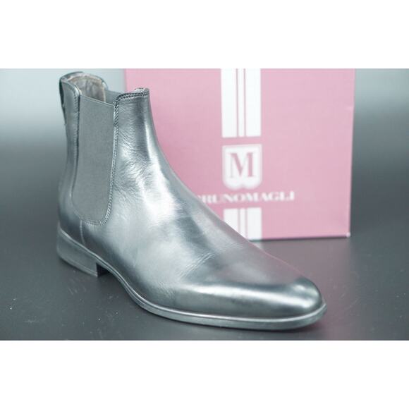 M by Bruno Magli Mariano Black Leather Chelea Boot Size 11.5 NIB $475 Men's - Picture 1 of 10